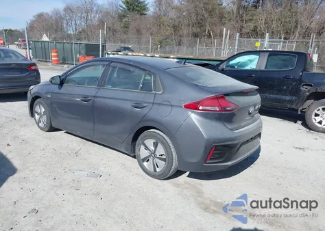 2019 Hyundai Ioniq Hybrid Blue из США, поврежденный, VIN KMHC65LC2KU118766